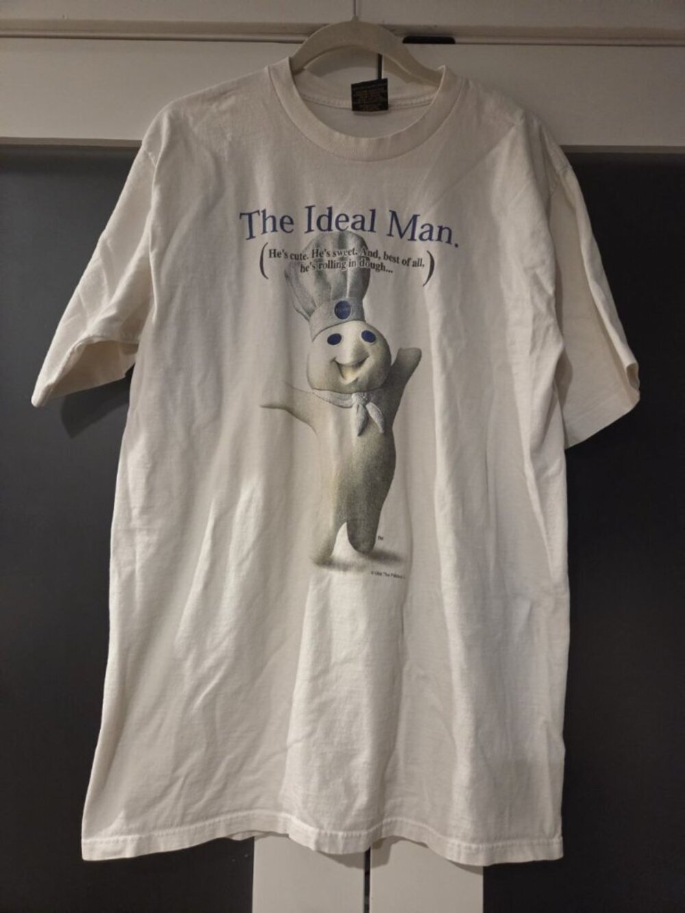 ​VTG 90s Pillsbury Doughboy T-Shirt XL Mix Stitch Made in USA Ideal Man - Picture 2 of 10